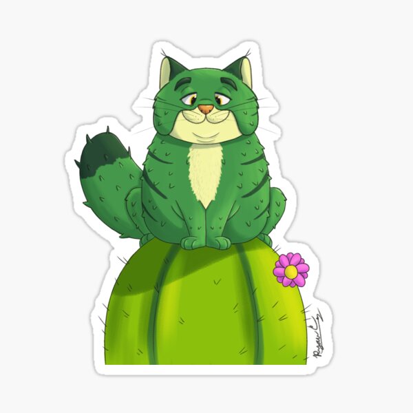 Cactus Cat Sticker