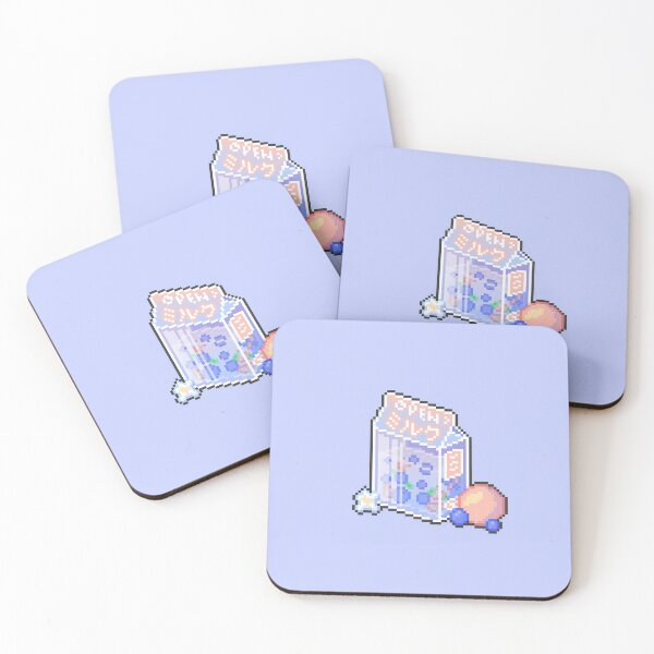 Item preview, Blueberry Citrus Milk Carton Pixel Art designed and sold by homotropic.