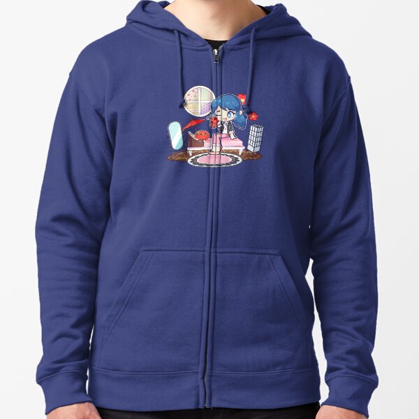 Marinette & Tikki Sudadera con capucha y cremallera