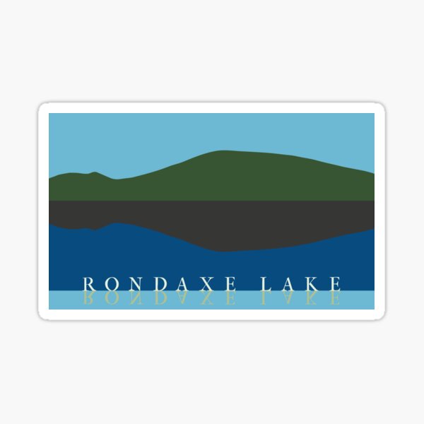 Rondaxe Lake Bottle Mountain Sticker