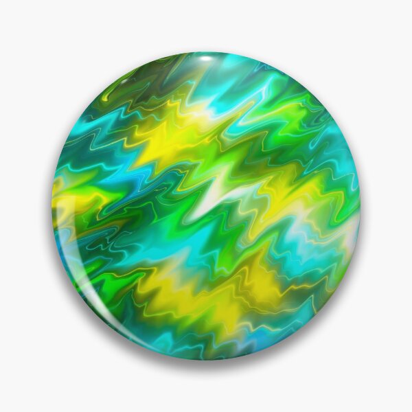 Item preview, Abstract Turquoise and Yellow Ripple Design on Black Background designed and sold by EclecticPaintin.