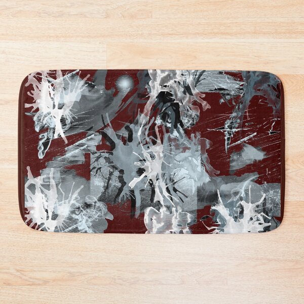 Item preview, Amoeba in Red Space abstract art designed and sold by headtrackerart.