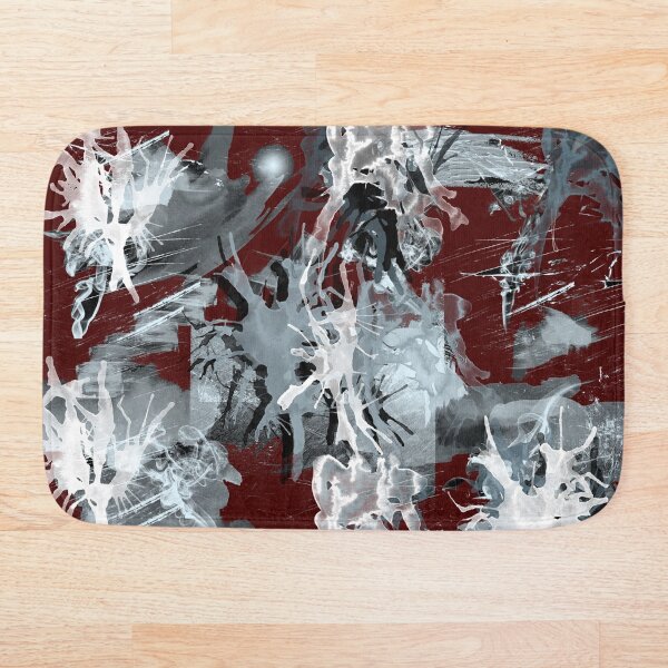 Item preview, Amoeba in Red Space abstract art designed and sold by headtrackerart.