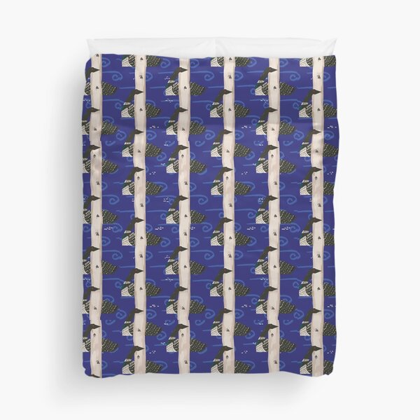 Blue Loons Duvet Cover