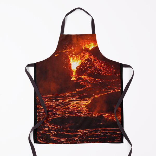 Item preview, Lava Crater Flow at Night - Iceland Volcano April 20th 2021 designed and sold by Jon-Bear.