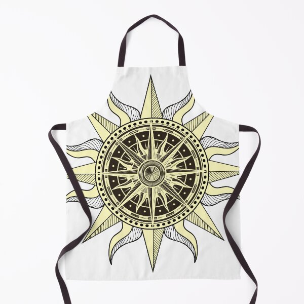 Item preview, Mystical Flaming Sun Yellow Gold designed and sold by Trinket-Trickster.