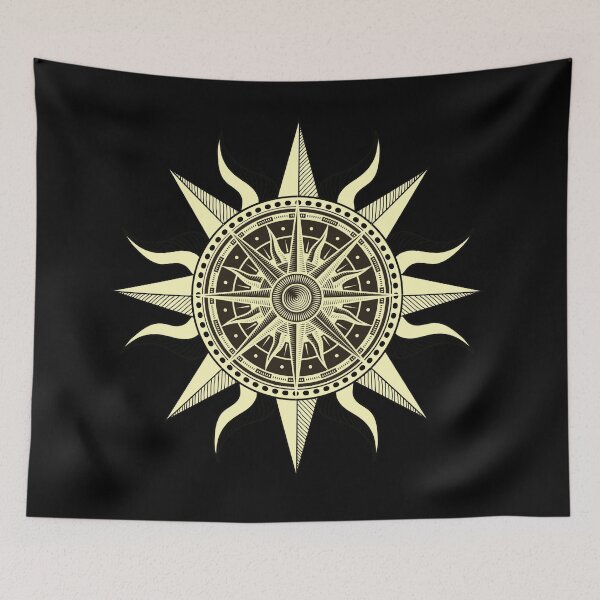Item preview, Mystical Flaming Sun Yellow Gold designed and sold by Trinket-Trickster.