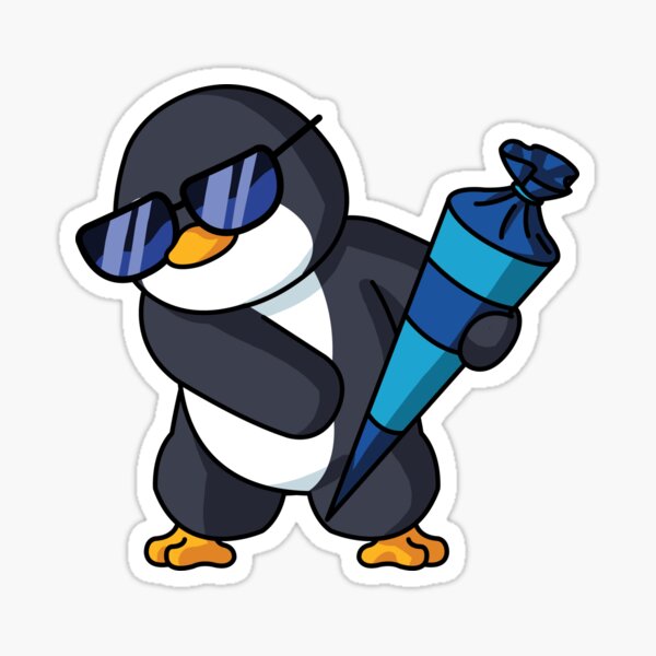 "Flossing Penguin Floss Dance Zoo animals dancing" Sticker for Sale by ...