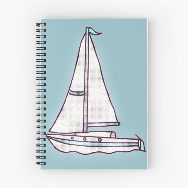Artikelvorschau, Retro Printed Ink Segelboot entworfen und verkauft von DesignsthatSlap.