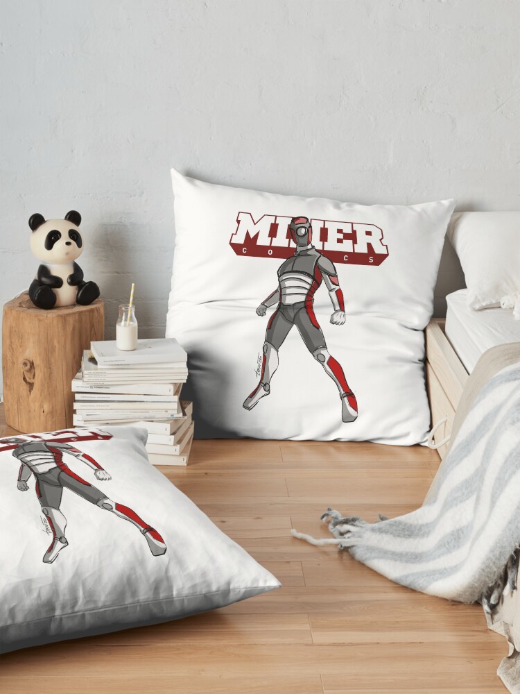 Alternate view of MINER COMICS Floor Pillow