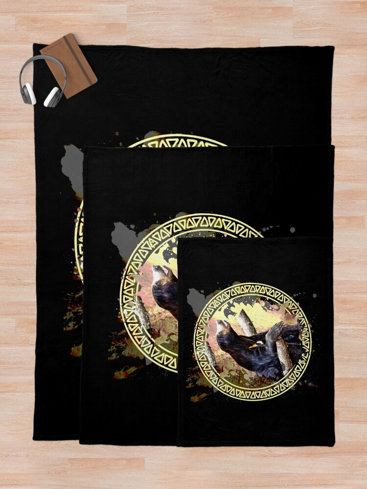 Alternate view of Sunbear Art Throw Blanket