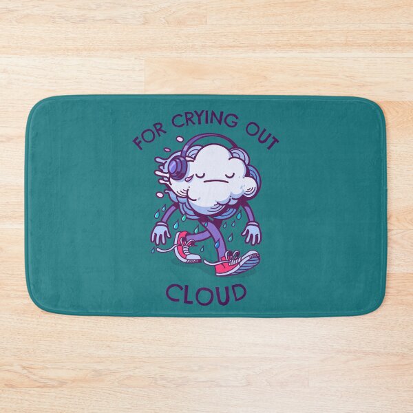 Item preview, For Crying Out Cloud, Crying Cloud with Headphones designed and sold by SquishStitches.