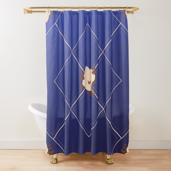 LINES AND FLOWERS Shower Curtain