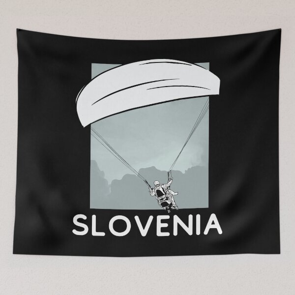 Item preview, Slovenia Paragliding designed and sold by Hoiho Adventure Shirts.