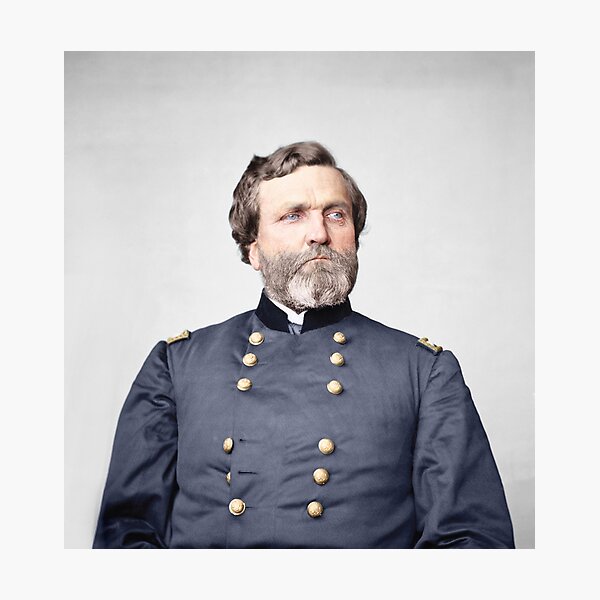 "General George Thomas Portrait - The Rock Of Chickamauga - Colorized ...