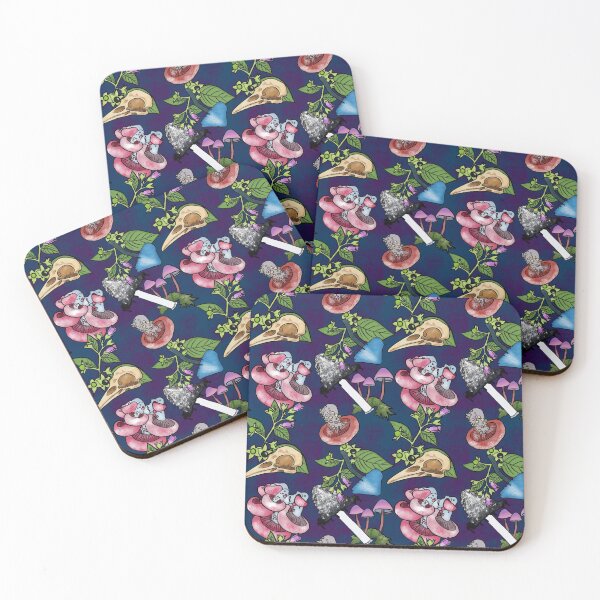 Item preview, Botanist's Deadly Plants and Mushrooms Repeat Navy designed and sold by JamieWetzel.