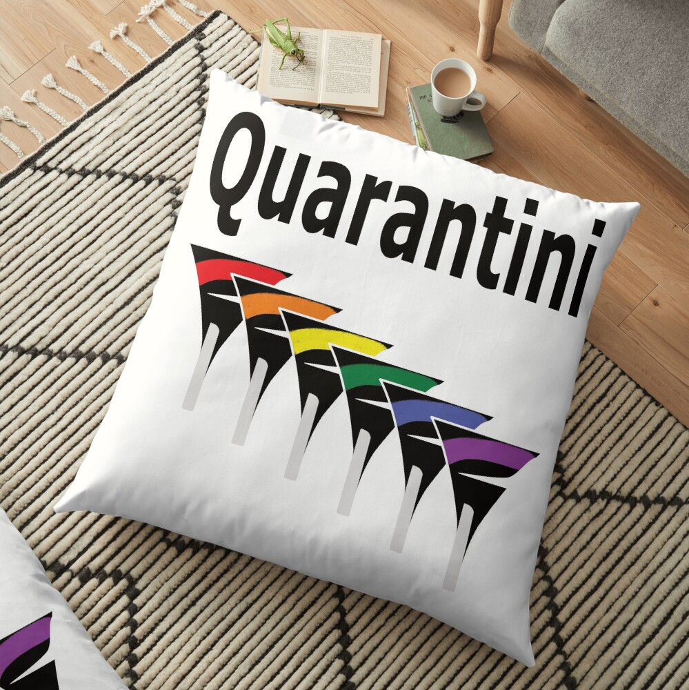 LGBT Quarantini Floor Pillow