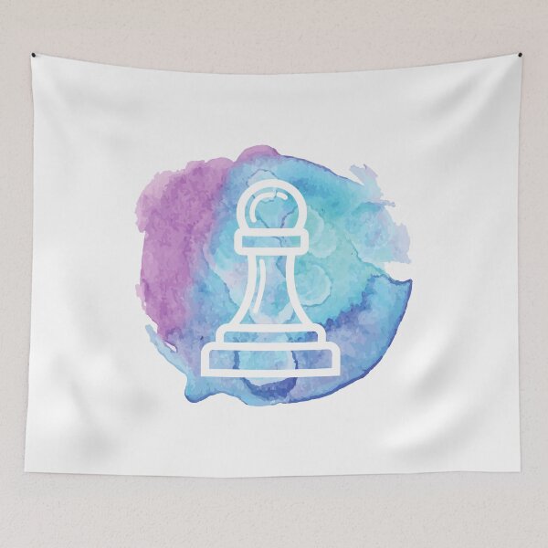 Item preview, Chess Girl Blue Water color designed and sold by RaquelDeneth.
