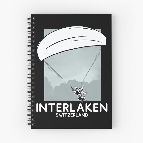 Artikelvorschau, Interlaken Schweiz Paragliding entworfen und verkauft von Hoiho Adventure Shirts.