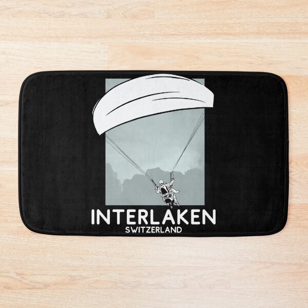 Item preview, Interlaken Switzerland Paragliding designed and sold by Hoiho Adventure Shirts.