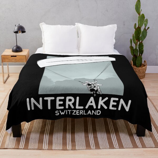 Item preview, Interlaken Switzerland Paragliding designed and sold by Hoiho Adventure Shirts.