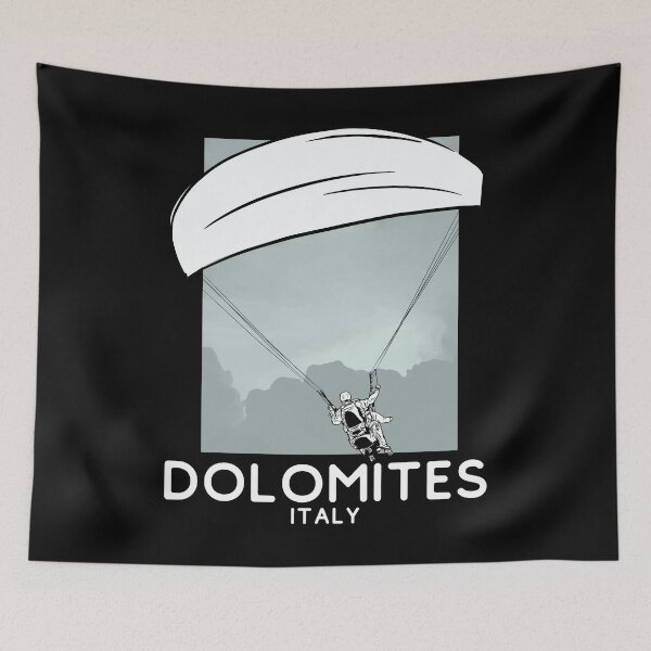 Item preview, Dolomites Italy Paragliding designed and sold by Hoiho Adventure Shirts.
