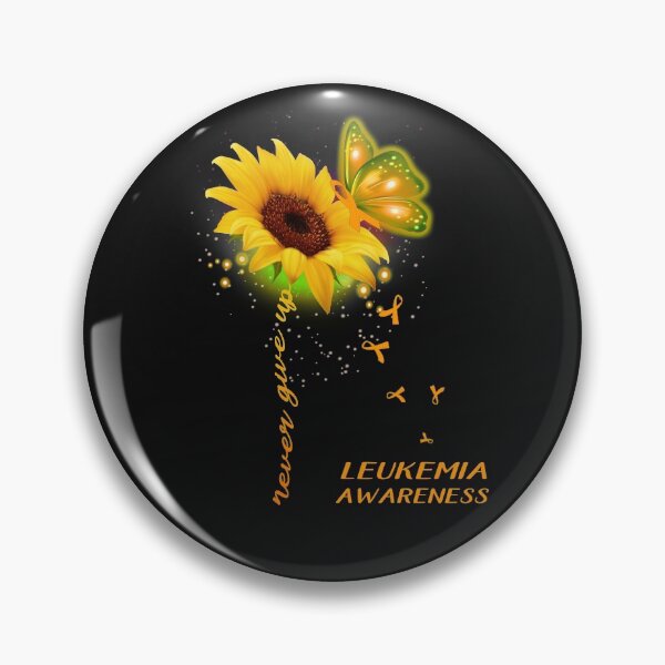 Item preview, Never Give Up Sunflower Ribbon Leukemia Awareness designed and sold by deputylove.