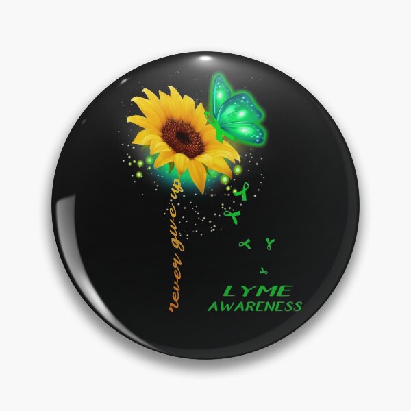 Item preview, Never Give Up Sunflower Ribbon Lyme Awareness designed and sold by deputylove.
