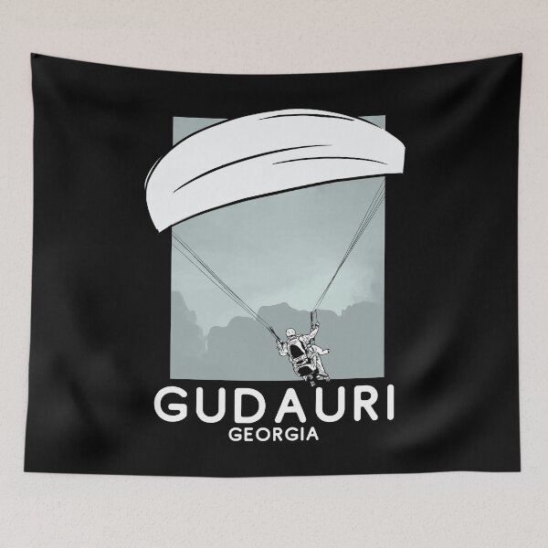 Item preview, Gudauri Georgia Paragliding designed and sold by Hoiho Adventure Shirts.