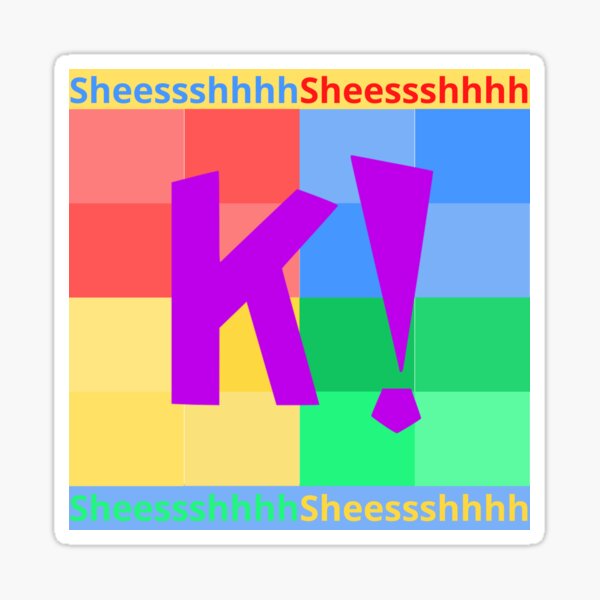 Design of the meme Shesh, sheessshhhh and the video game kahoot