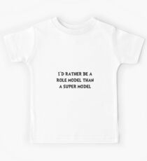 Role Model Super Model Kids Tee