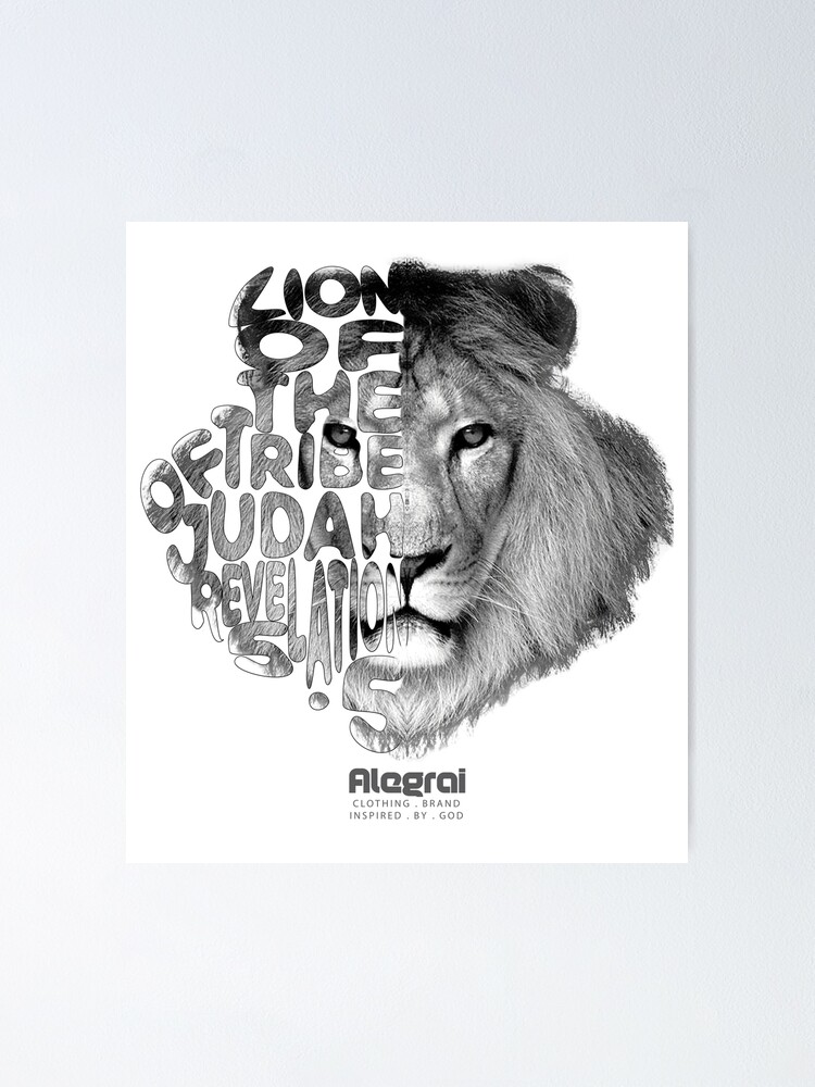 Póster «León de la tribu de Judá - Apocalipsis » de MarcusAndrade |  Redbubble