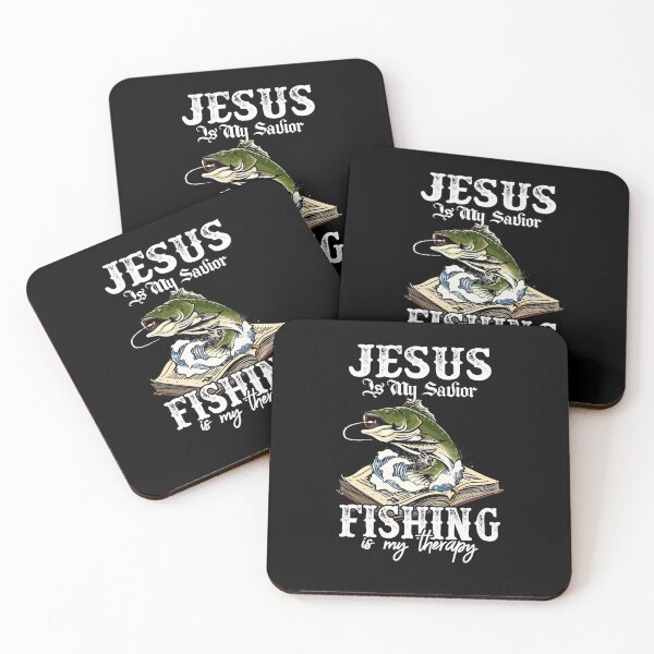 Item preview, Jesus Is My Savior Fishing Is My Therapy Funny Christian designed and sold by Dressed For  Duty.