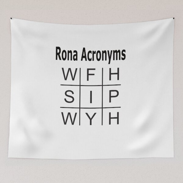 Item preview, Rona Acronyms designed and sold by ThinkinClothing.