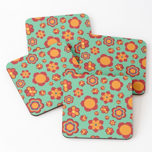 Item preview, Spring Green Multicolor Flower Power Seamless Repeat Pattern designed and sold by ClaudiaFlores.