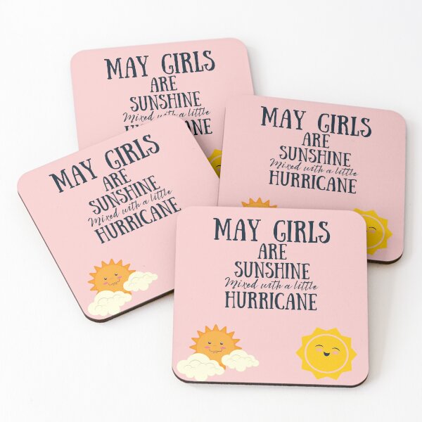 Item preview, May Girls are sunshine mixed with a little hurricane designed and sold by PeaceyArt.