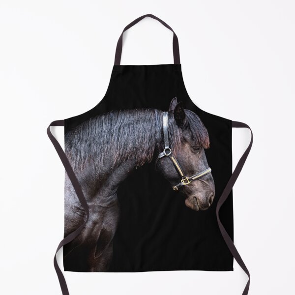Item preview, Friesian Horse on Black Background designed and sold by OryPhotography.