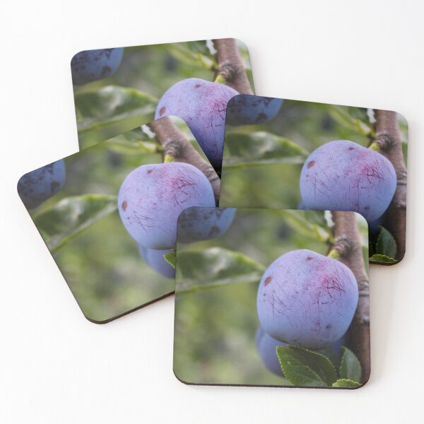 Item preview, Blue plum fruits on a branch designed and sold by Mahirov Shop.
