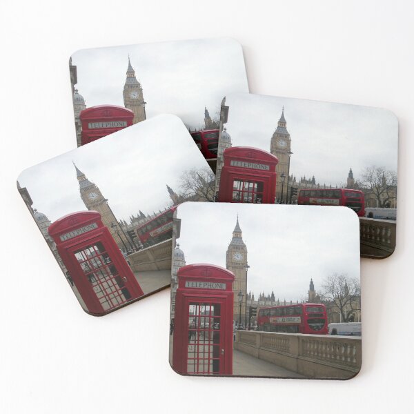 Item preview, London Phone Booth, Double Decker Bus and Big Ben Photograph designed and sold by Bumblefuzzies.