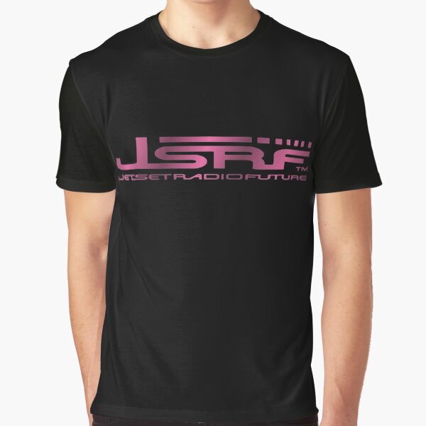 Vista previa del artículo con la obra «Jet Set Radio Future (JSRF) Texto Metálico Rosa», diseñado y vendido por everything4eva.