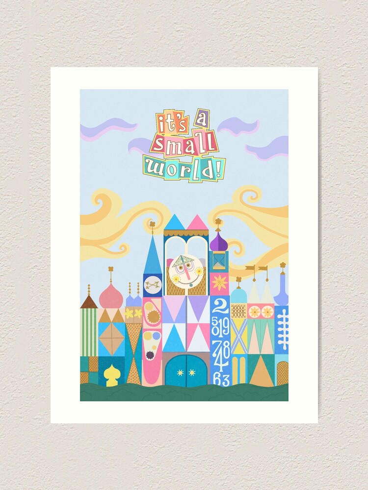 Disney Home Decor - It's a Small World Clock Tower - Walt Disney World Wall  Art Spiral Notebook