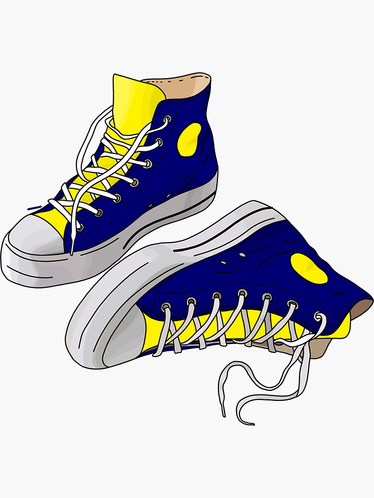 Navy and yellow best sale converse