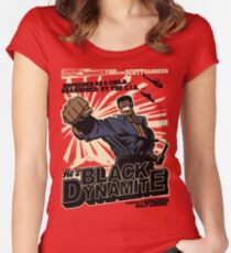 Black Dynamite! Dy-Na-Mite!! Women's Fitted Scoop T-Shirt