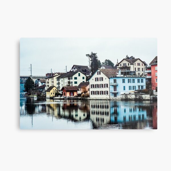 Rhine River, Switzerland Metal Print