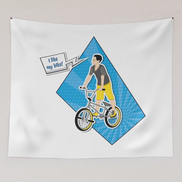 Item preview, BMX biker. Comic style.Pop Art. designed and sold by Irinakurta.