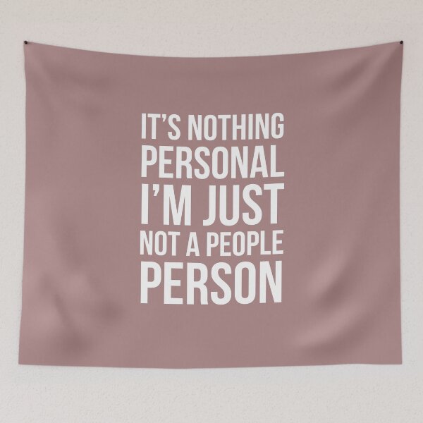 Item preview, It's nothing personal, I'm just not a people person - funny anti-people people shirt designed and sold by Theleochick.