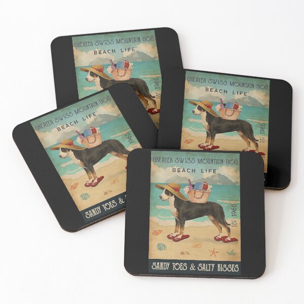 Item preview, Beach Life Sandy Toes Greater Swiss Mountain Dog designed and sold by Douglafa.