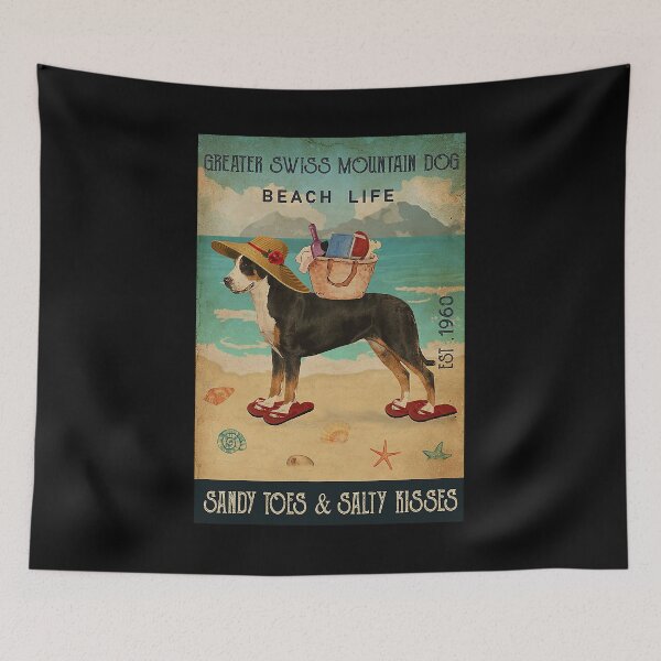 Item preview, Beach Life Sandy Toes Greater Swiss Mountain Dog designed and sold by Douglafa.