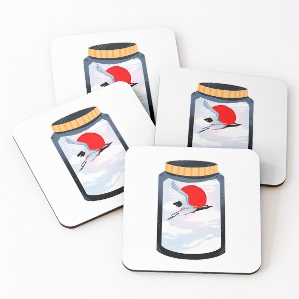Item preview, Japanese crane in a bottle  designed and sold by HibiscusHeron.
