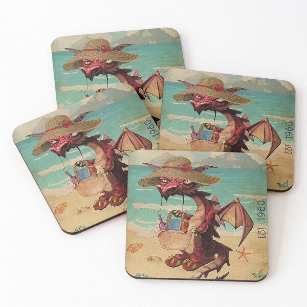 Item preview, Beach Life Sandy Toes Grumpy Dragon designed and sold by Douglafa.